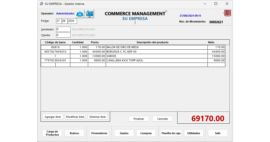 Commerce Management